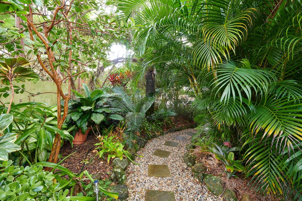 Entry path to Pink Palazzo