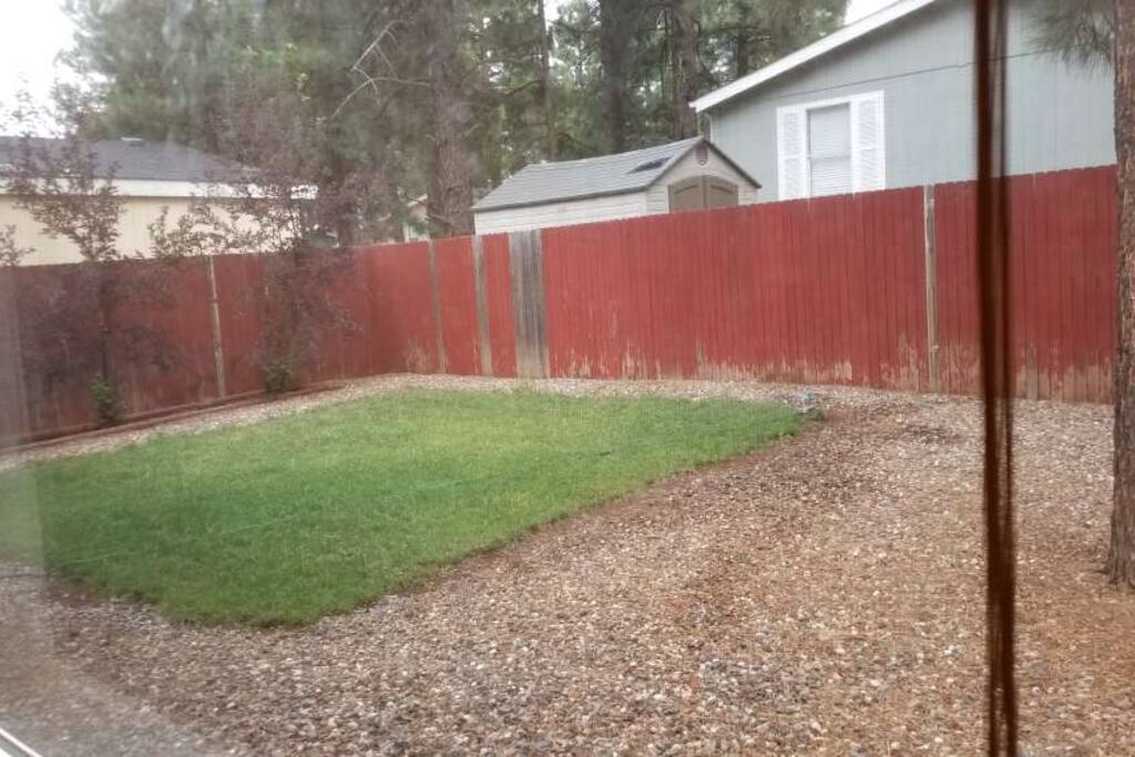 View Of Backyard From Bedroom