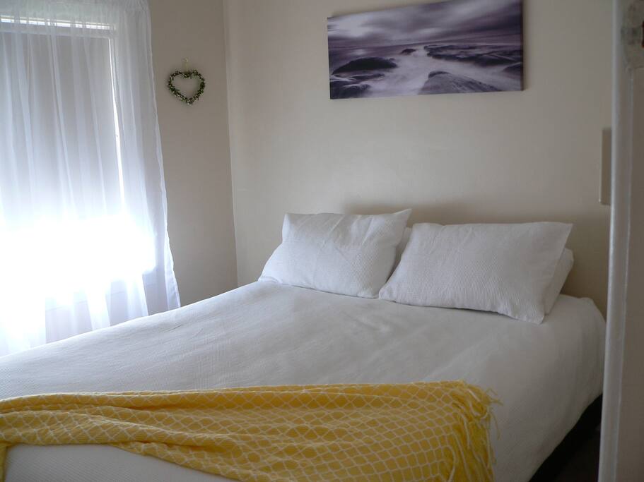 Restful bedroom.