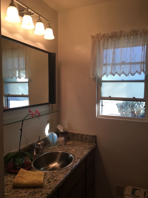 Bathroom adjacent to room