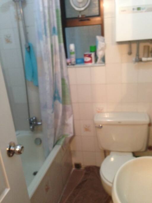 Both bathrooms the same toilet and shower and small bath. 1 family bathroom and 1 ensuite off main bedroom.