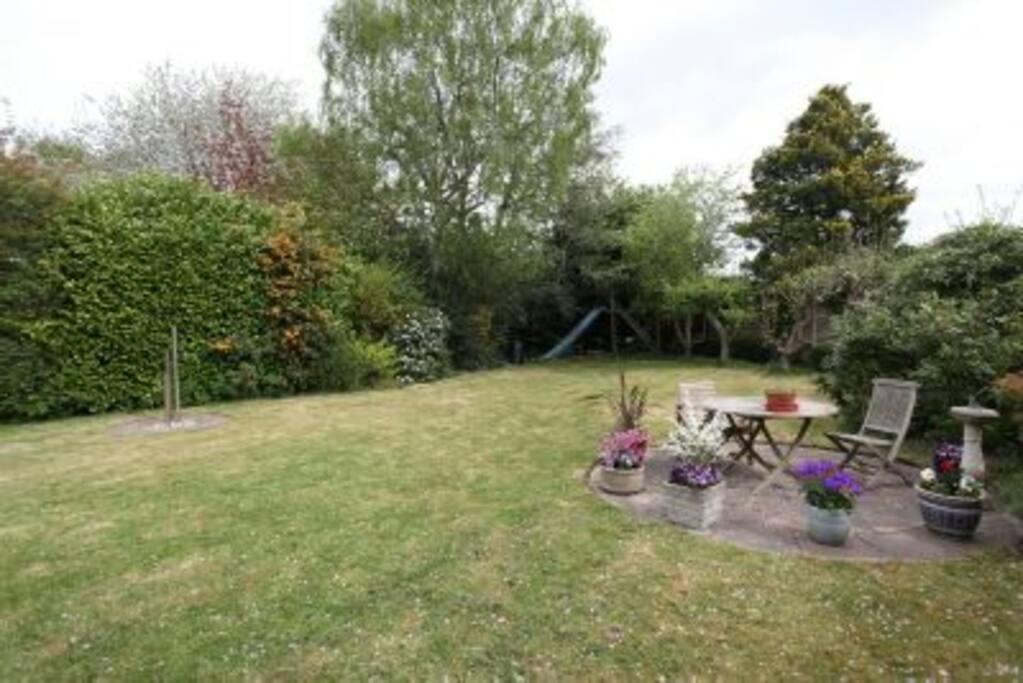 Rear Garden Patio and Tree House