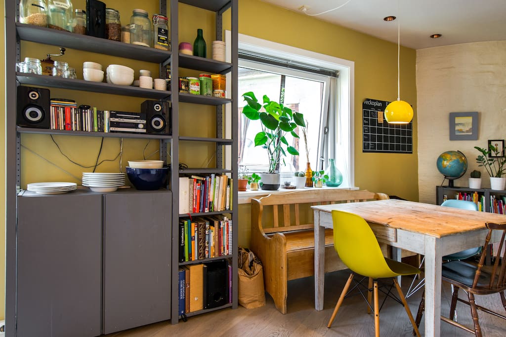 The eating area in our kitchen.