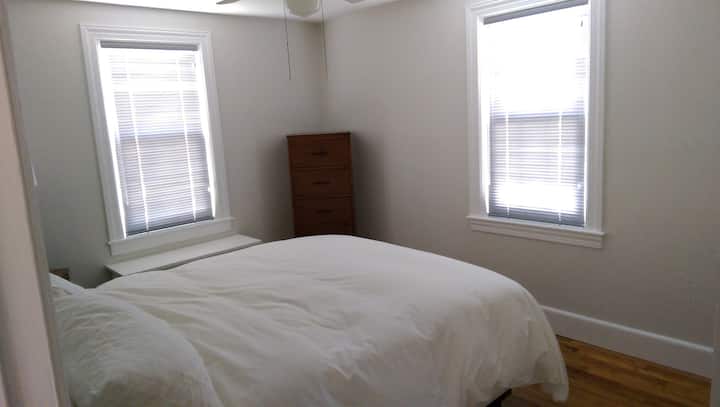 Second bedroom also has a luxury Queen mattress, a/c, heat, dresser and large closet.
