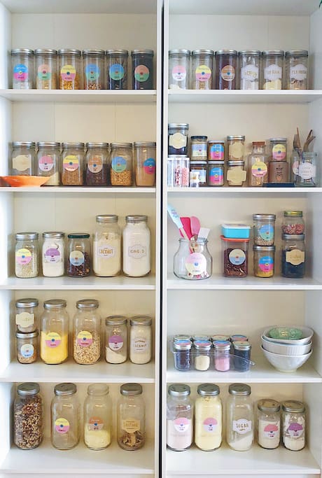 Fully stocked pantry