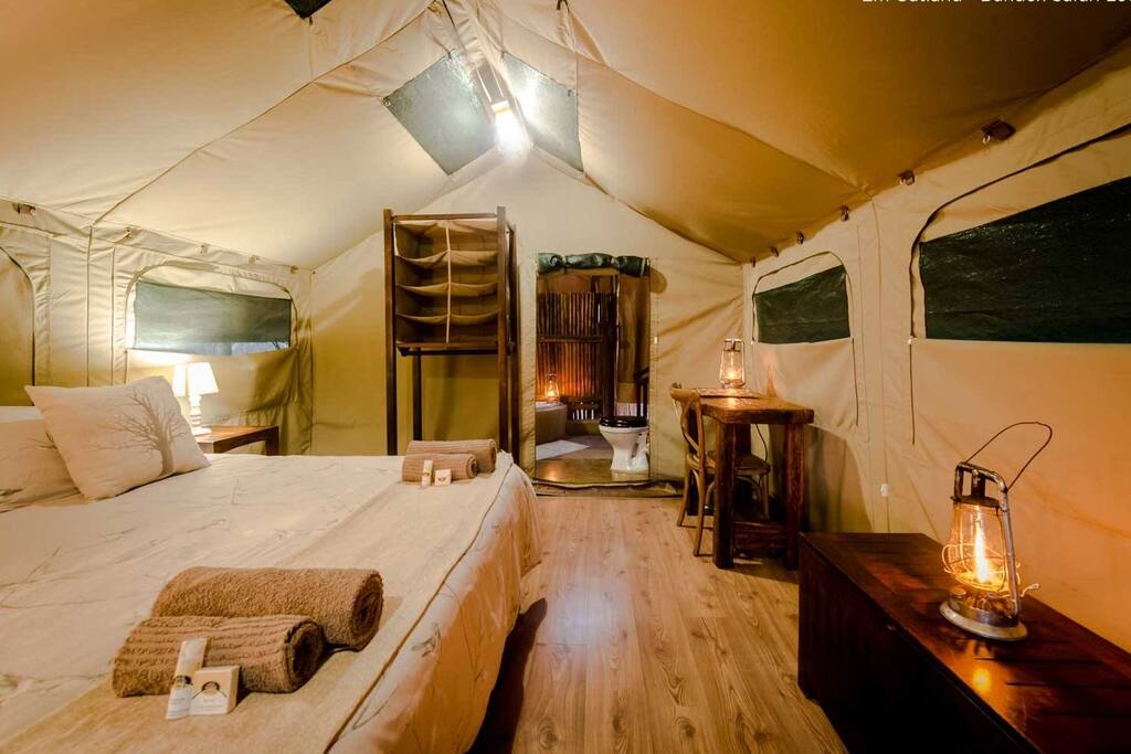 Inside the Safari Tent