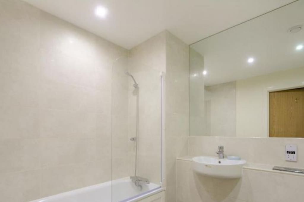 Your bathroom with shower and bath
