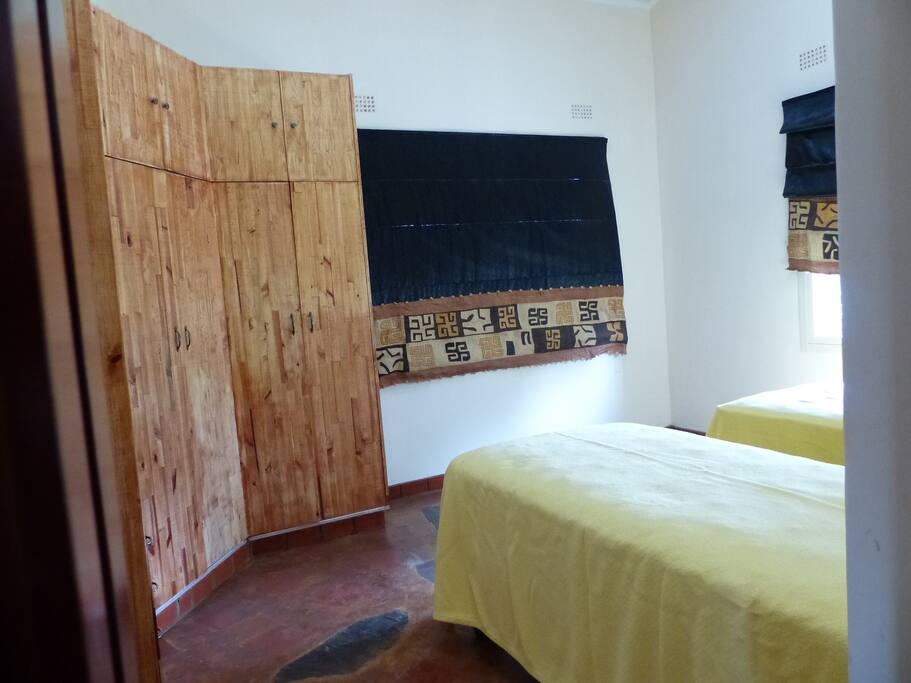 bedroom with twins