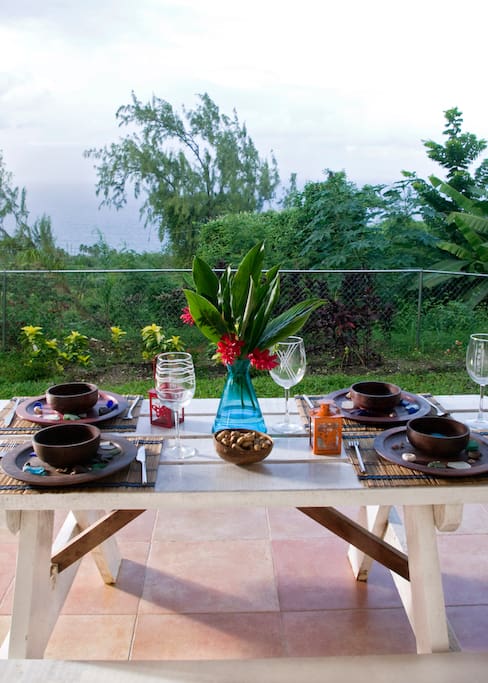Outside dining