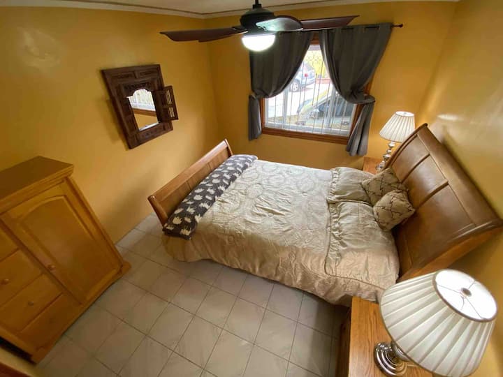 Bedroom #3: queen size bed.