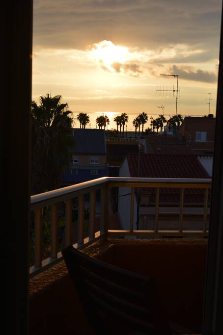 Sunrise: view from balcony