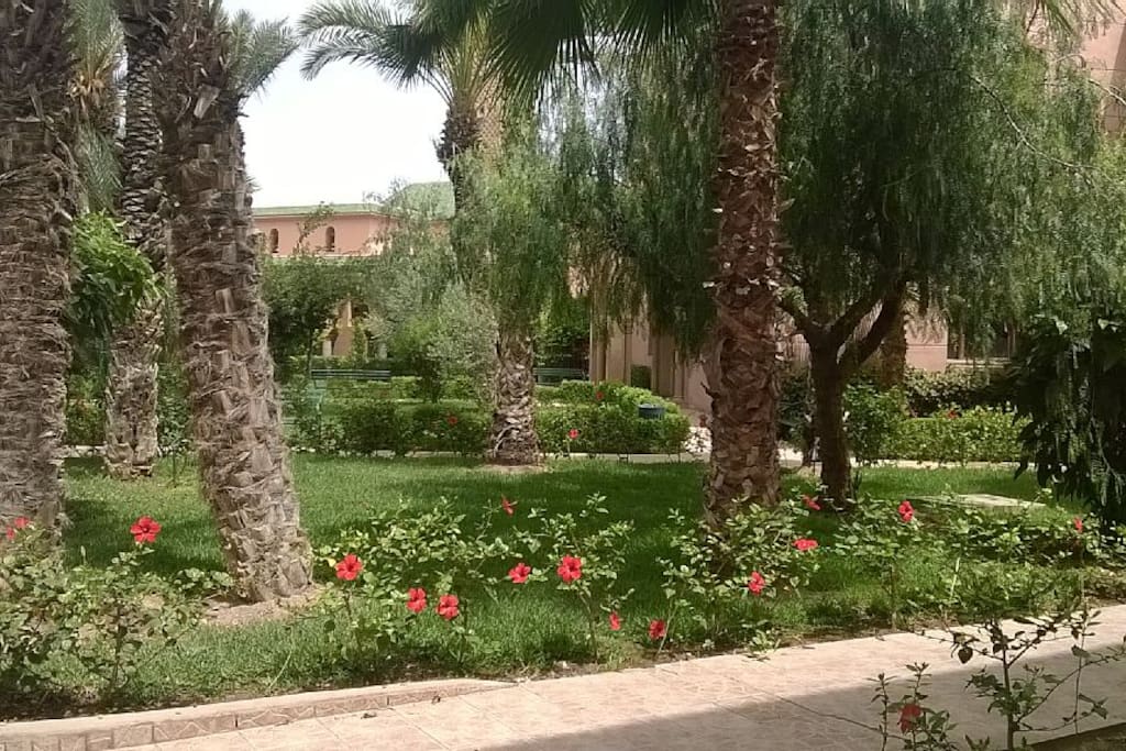 Jardin de la résidence