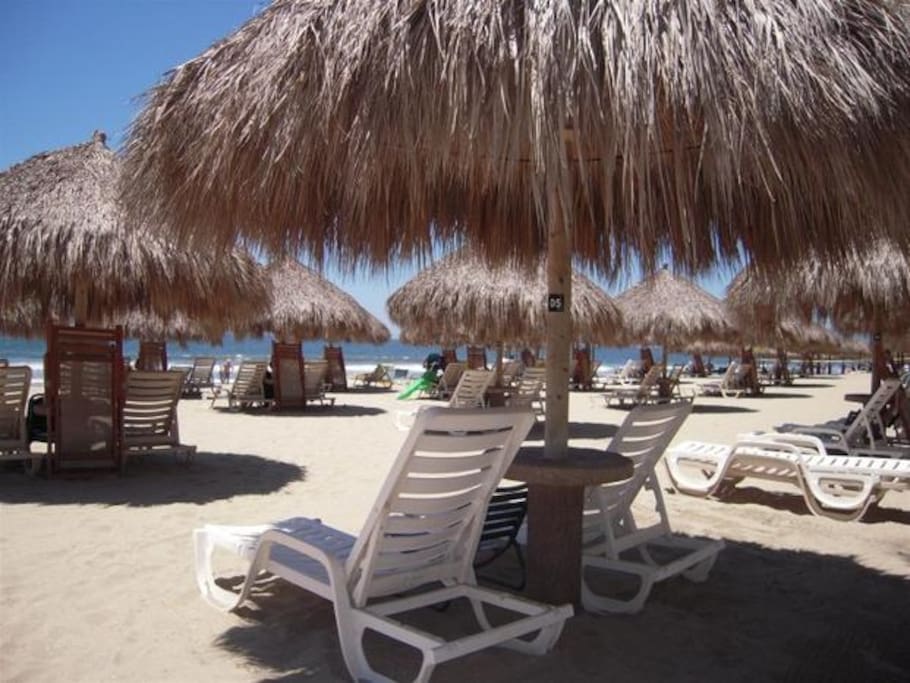 Private beach