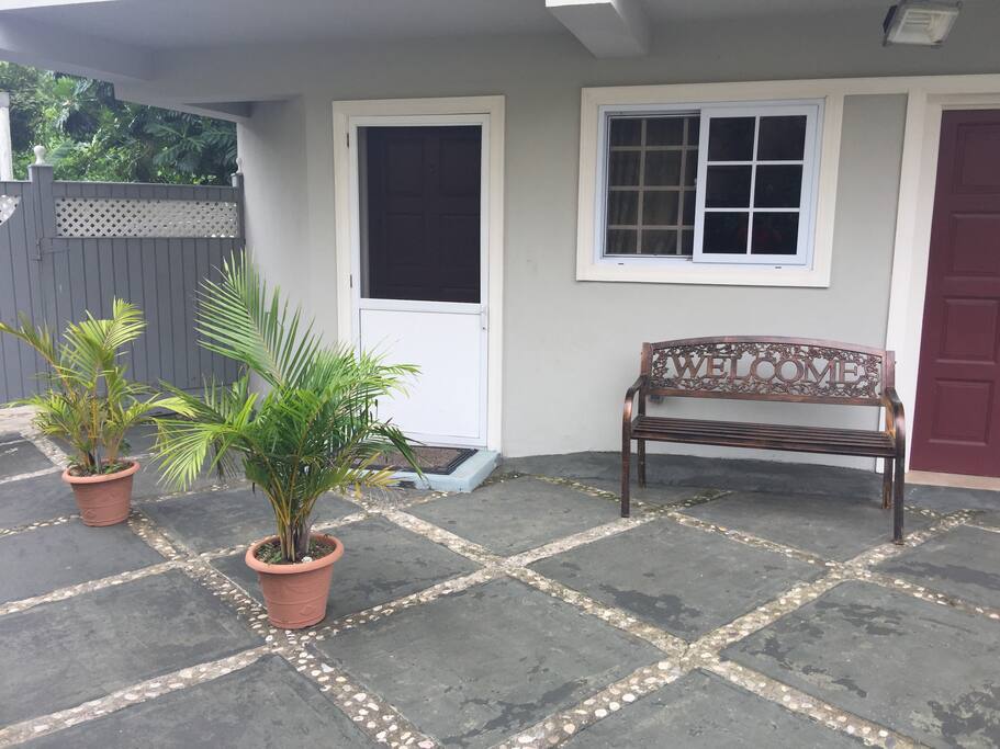Front entrance of apartment