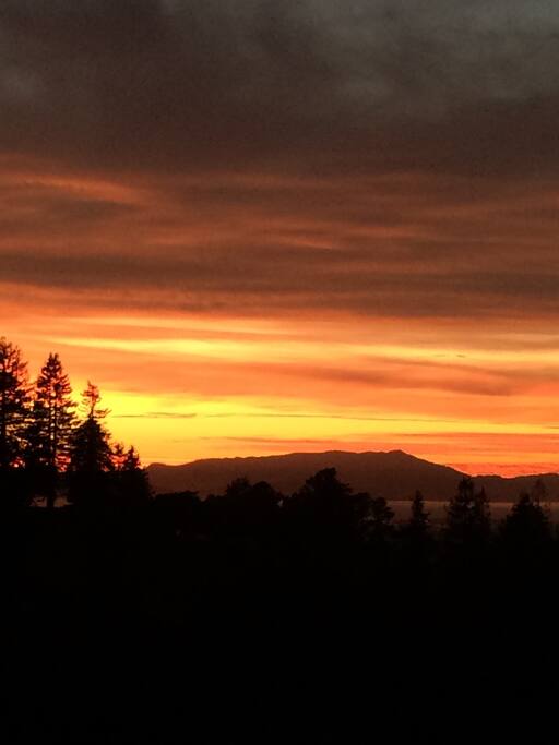 Sunset from your terrace.