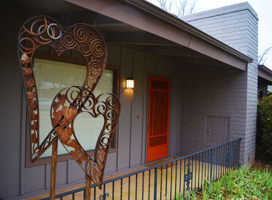 Custom art outside of house