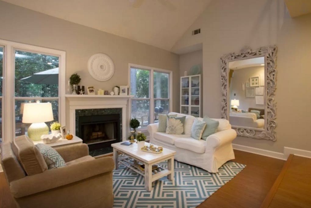 Cozy sitting area.