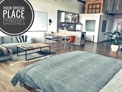 Leistungsstarkes Airbnb: Film & Photo LOFTs 80qm / next to Oktoberfest in Westend