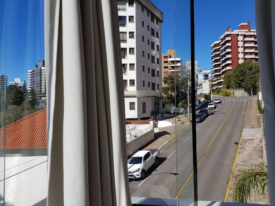 vista lateral da sala