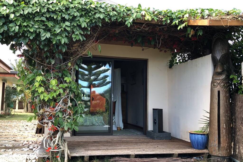 View of the Bali bungalow