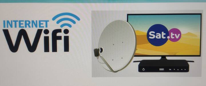 Wifi y televisión por satélite disponible