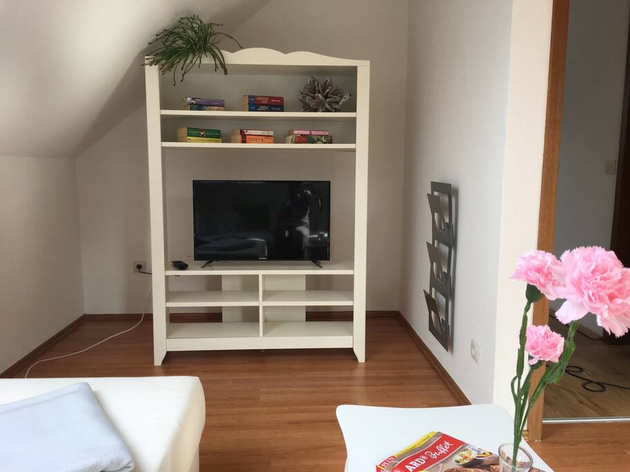 Die Fernsehecke im Wohnzimmer
