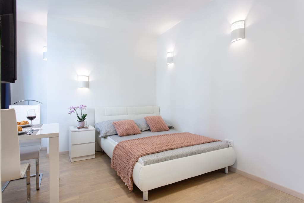 The apartment was freshly decorated in a modern Scandinavian style that allows you to immediately feel like at home.
