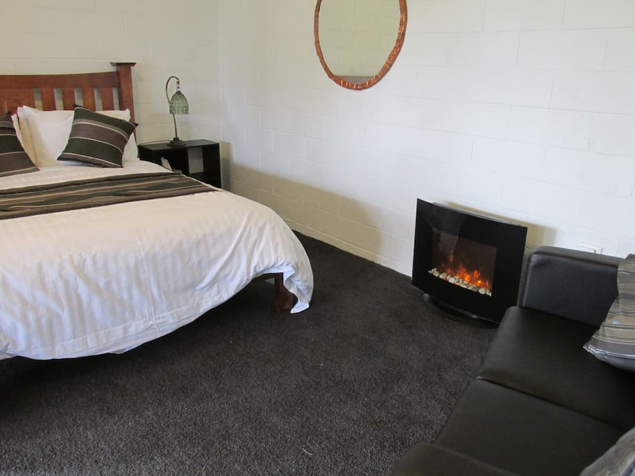In the winter the electric fire makes everything cosy
