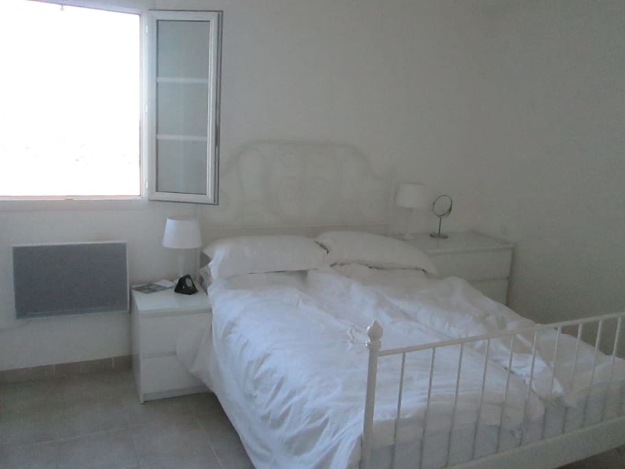 Bedroom 2 , overlooks fields