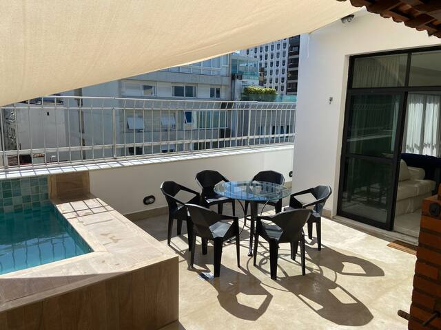 Cobertura Praia Ipanema-Piscina-Churrasco-6 Quart. gallery image 4