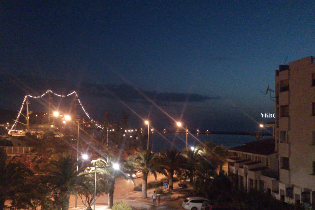 View from terrace during the evening