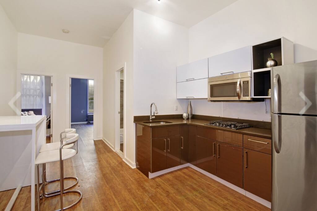 Living Room with Kitchen