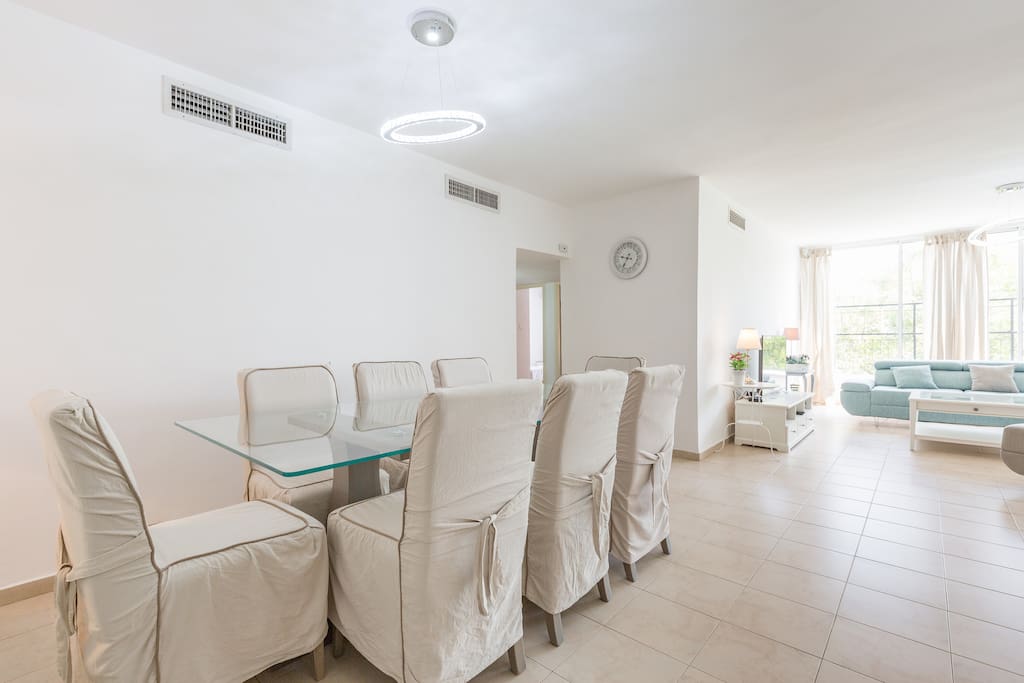 Dining area- comfortable for 8 people