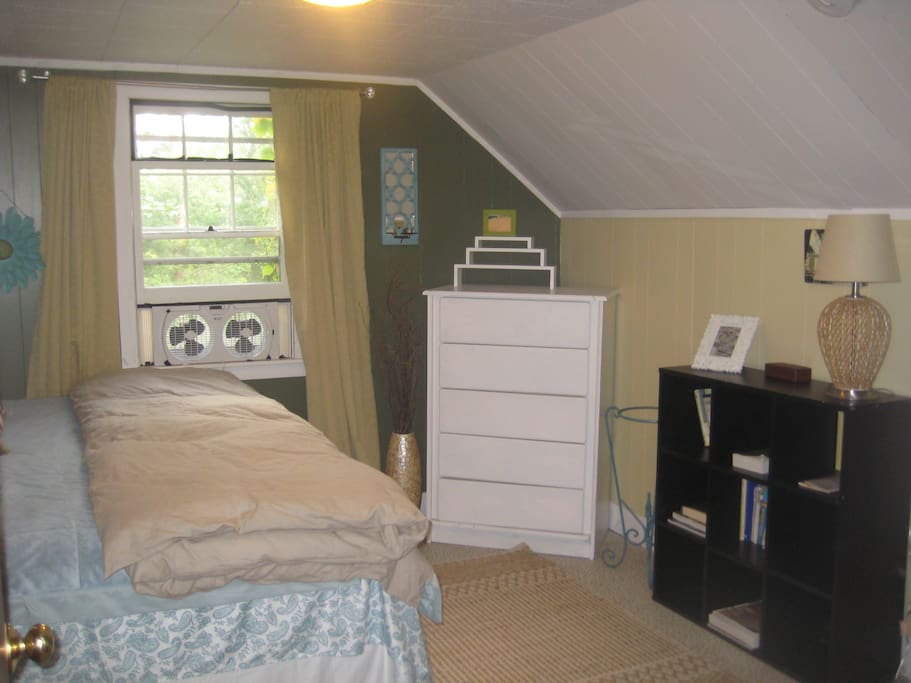bureau and closet to put away your clothes and feel at home