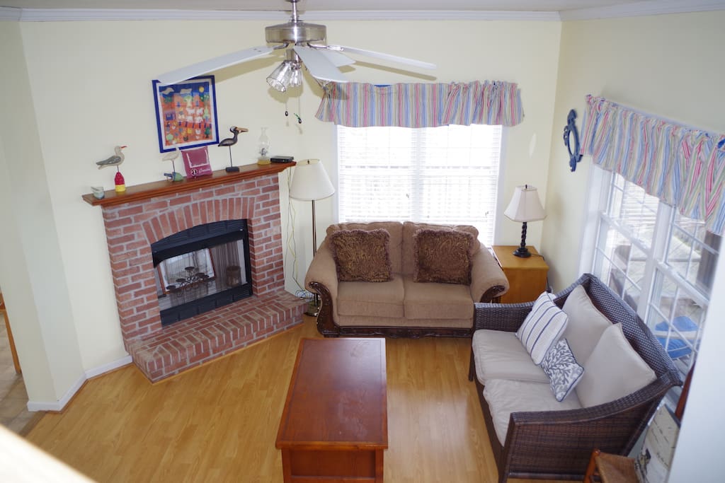 Living area view from stairwell