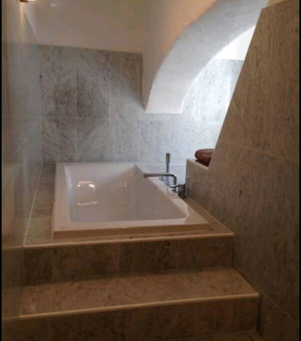 Bathroom 1 has a lovely spa style bath (shared)