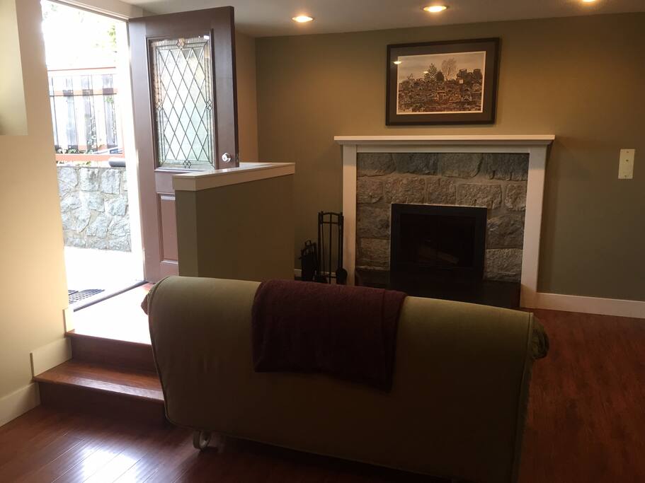 Private entrance and living space