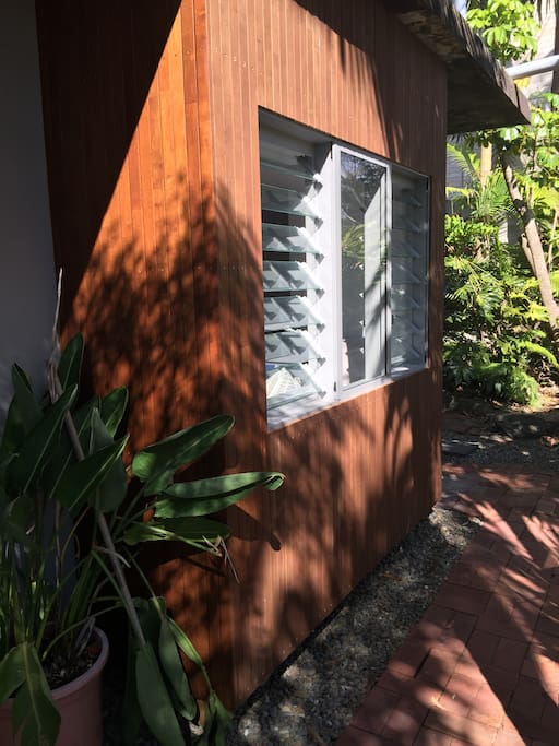 Outside view of "day bed nook"