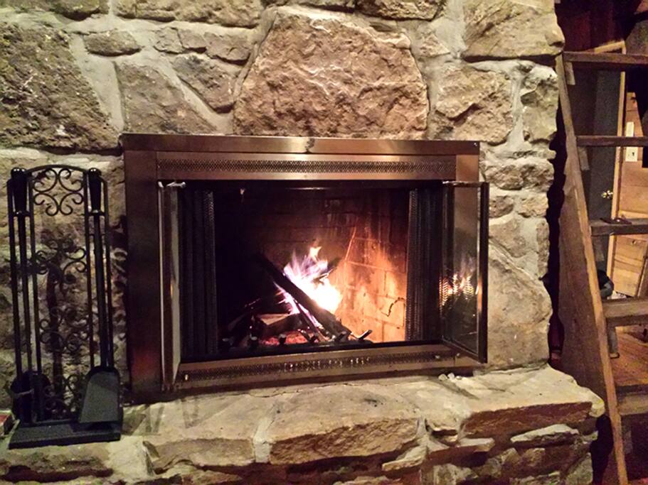 Fire in Fireplace