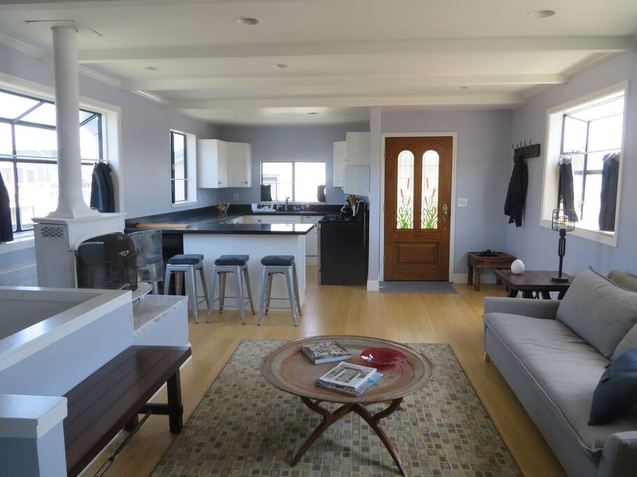 Living Room with view of kitchen