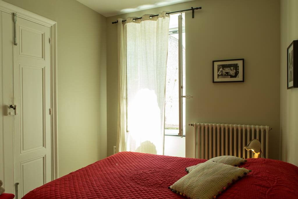Bedroom #1 with garden view