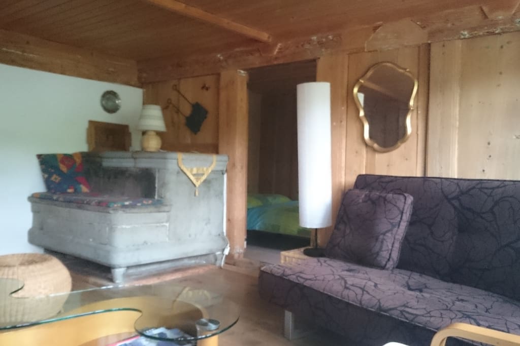 Le salon avec divan lit