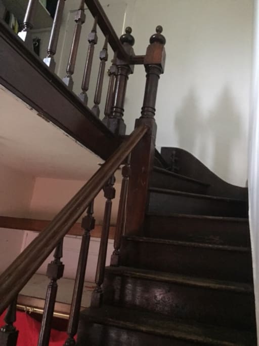 Ornate stairway to your private retreat