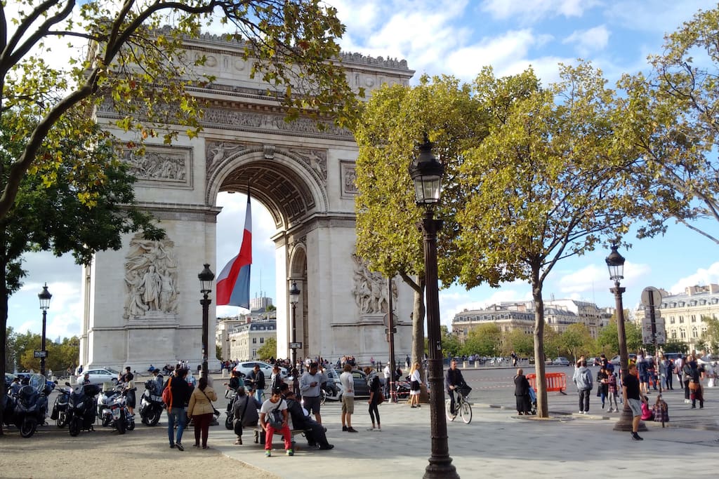 Arc de triomphe 300 meters away from flat