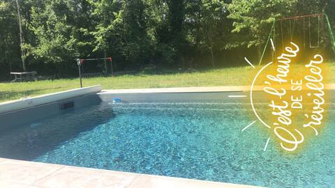 The house of happiness ,  garden , heated pool.