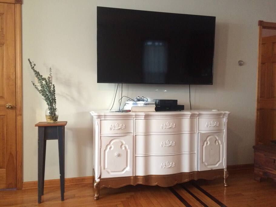 Huge Smart TV.