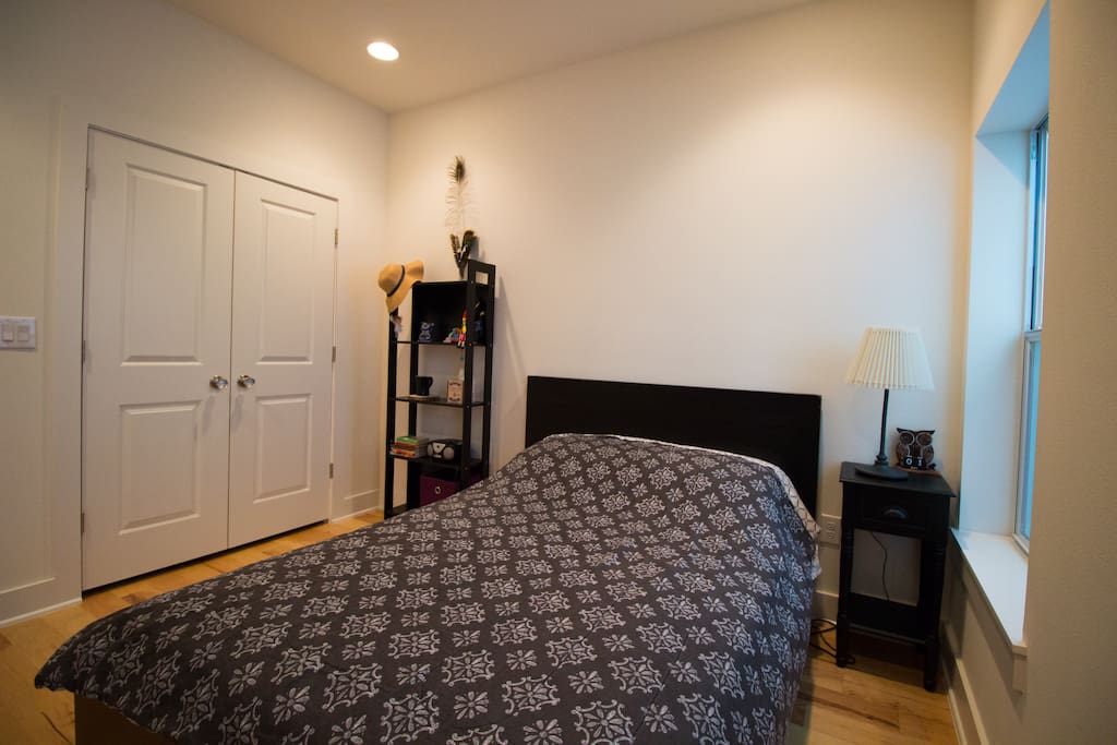The bedroom.