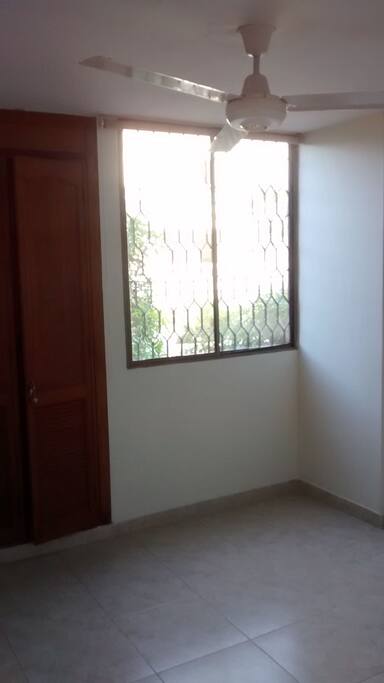 Lightful bedroom, already furnished