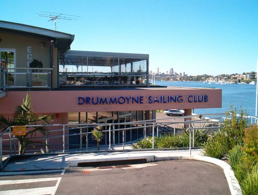 Drummoyne Sailing Club - great for dinner and drinks on the balcony.