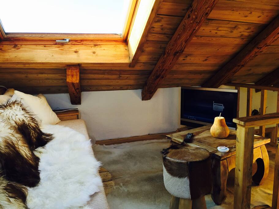 Sofaecke auf der Galerie